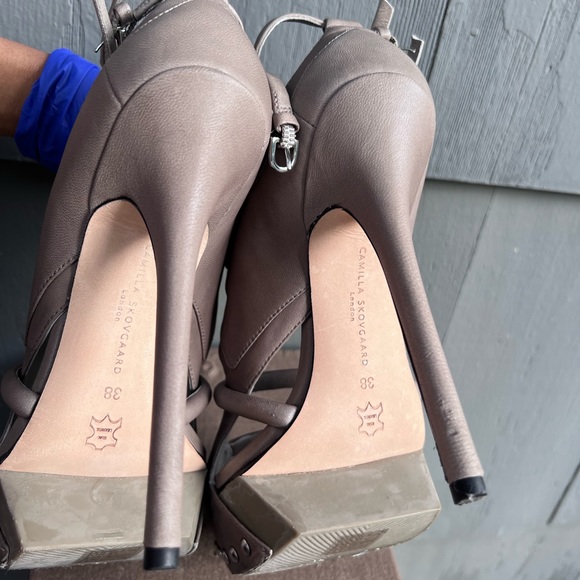 Camilla Skovgaard Cut Out Platform Punk Sexy Stiletto Shoes - Picture 8 of 11